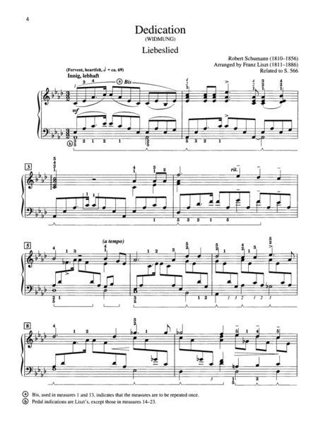 Schumann-Liszt: Dedication (Widmung)
